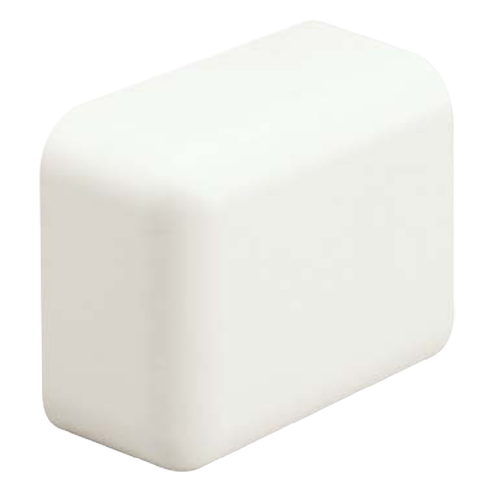 Tapa Final, para uso con canaleta LD10, material ABS, Color Blanco Mat