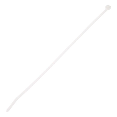 Cincho de Naylon 6.6, Color Natural, 290 mm largo x 3.7mm ancho, secci