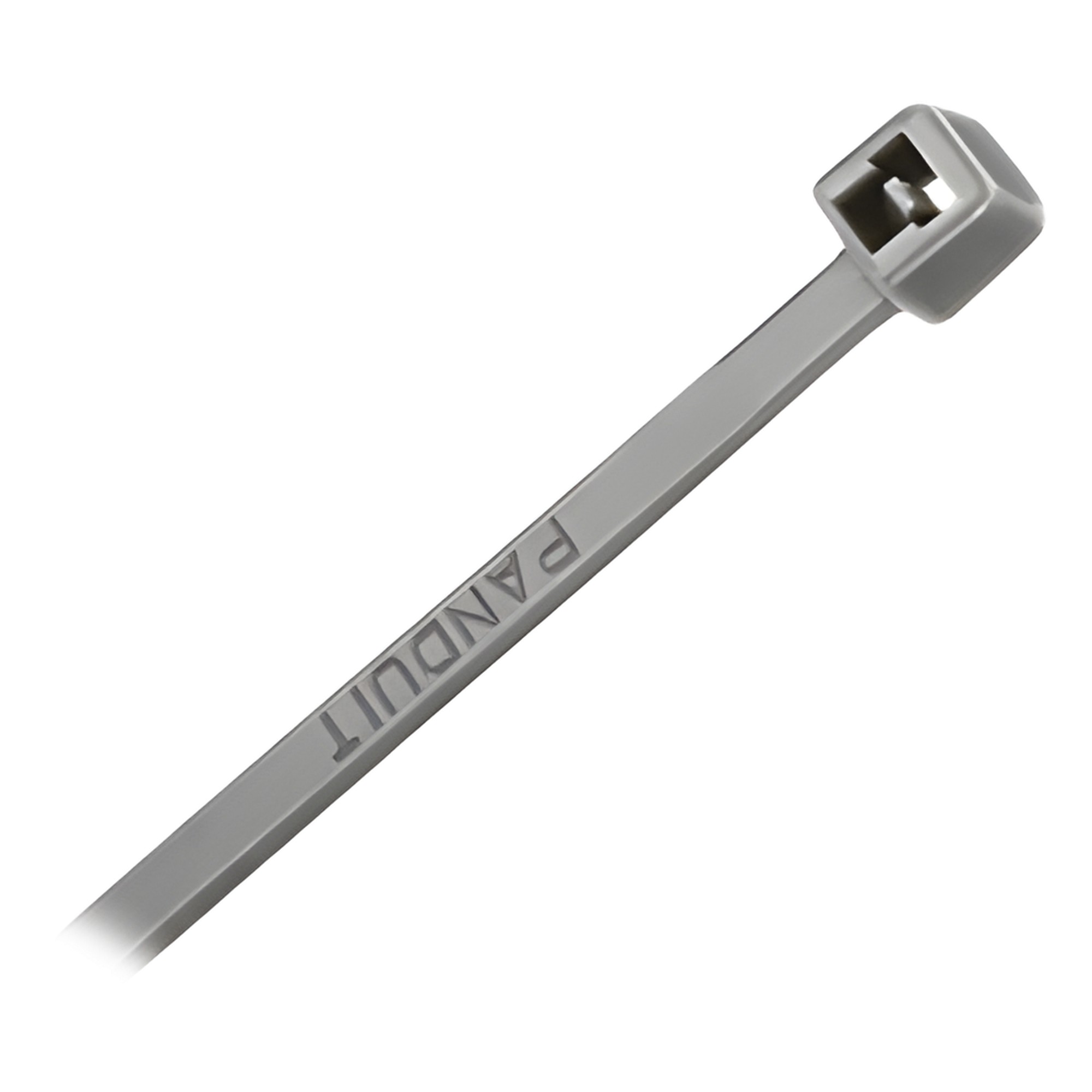 Cincho de Nylon 6.6, Color Gris, 290 mm largo x 3.7mm ancho, sección t