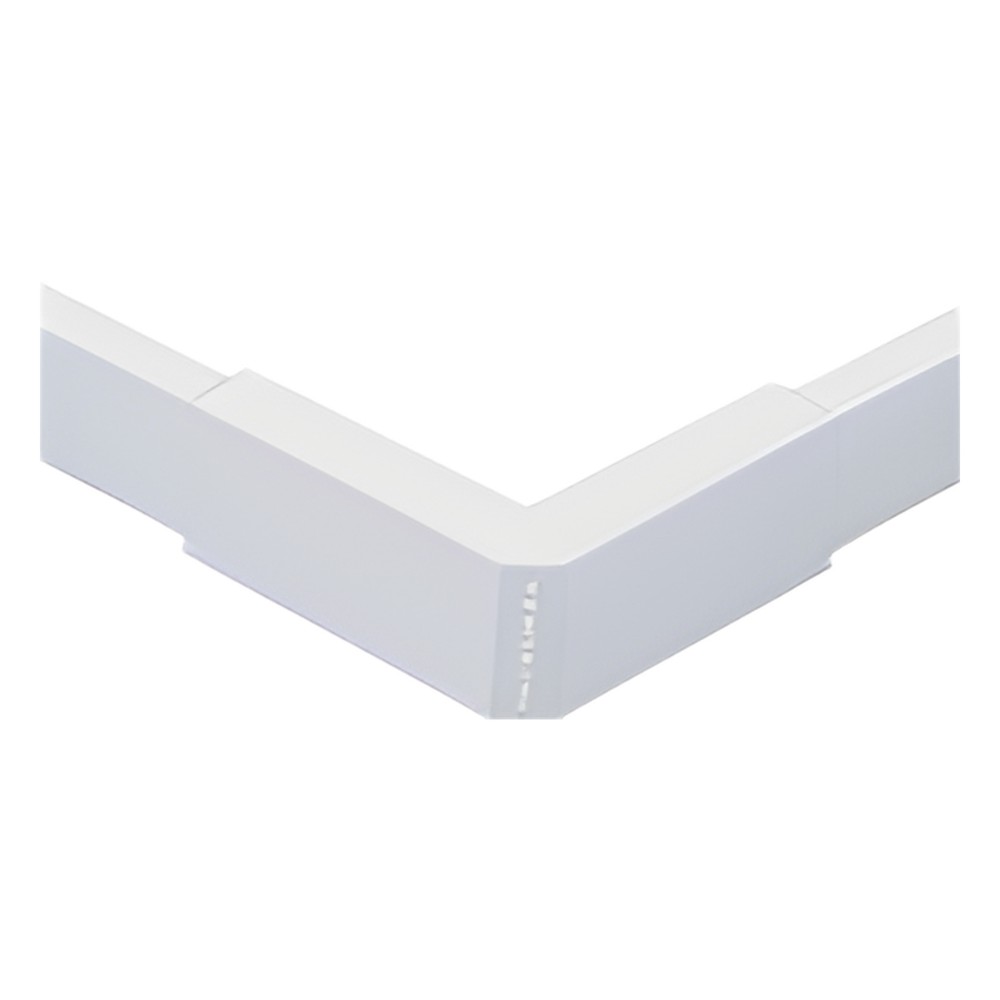 Esquinero exterior blanco de PVC auto extinguible, para canaletas TMK1