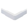 Esquinero exterior blanco de PVC auto extinguible, para canaletas TMK1