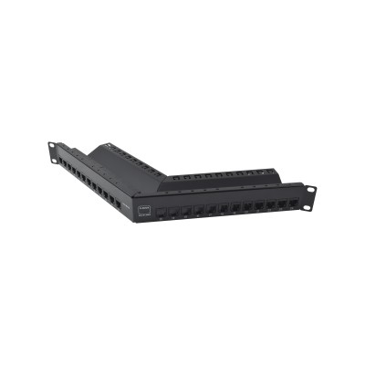 Patch Panel Z-MAX de 24 Puertos, Blindado, Precargado con Jacks Catego