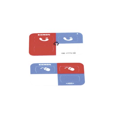 Icono Ultramax para Identificación de Jacks, Color Rojo, Bolsa con 100
