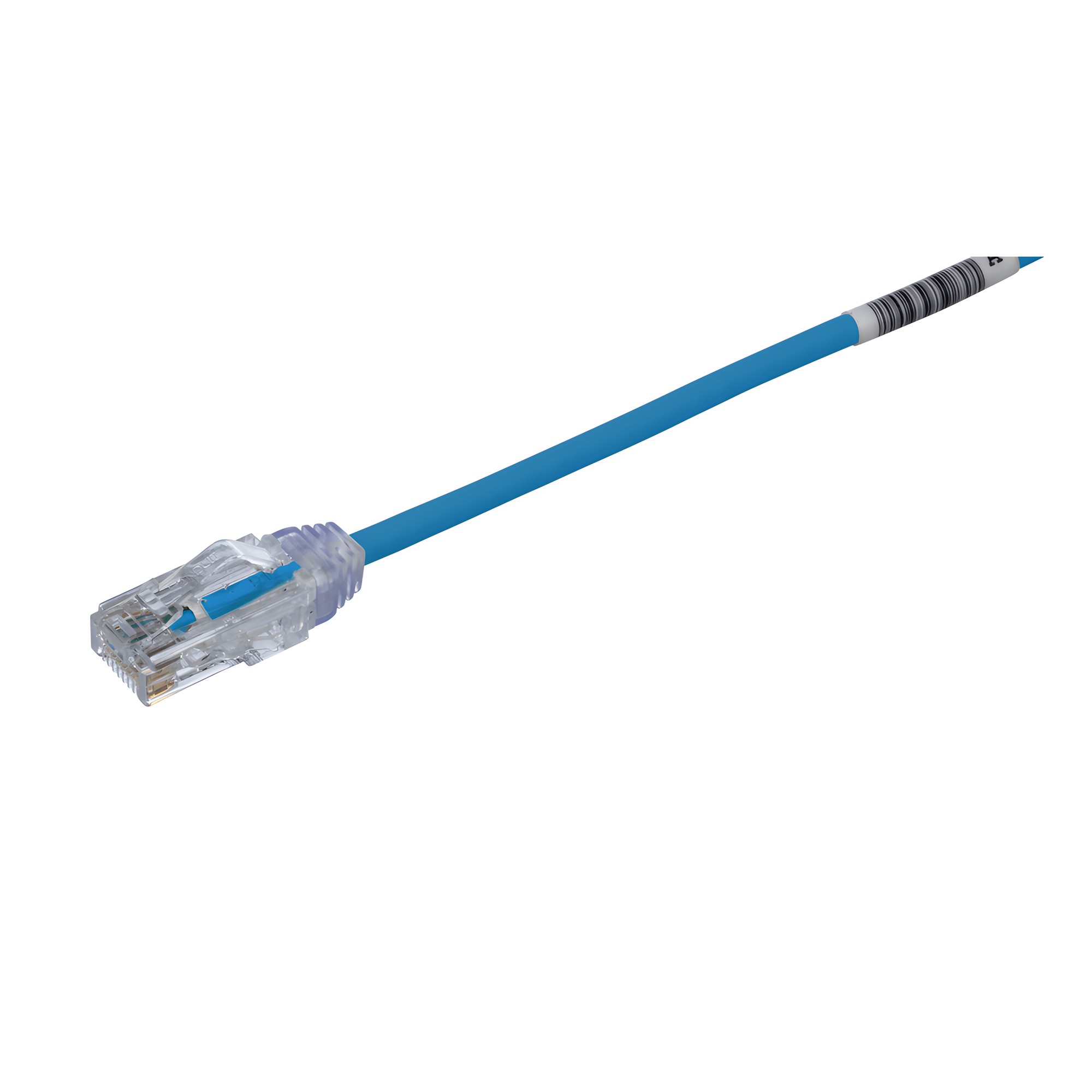 Cable de Parcheo TX6, UTP Cat6, Diámetro Reducido (28AWG), Color Azul,