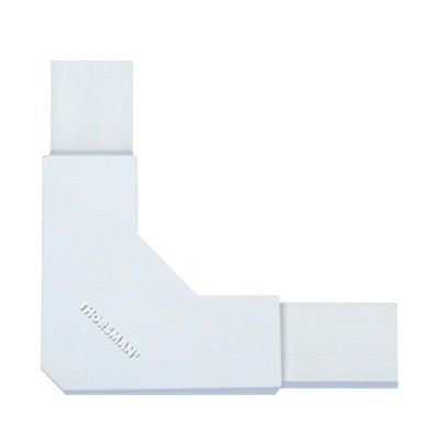 Sección en "L" color blanco de PVC auto extinguible, para canaleta TMK