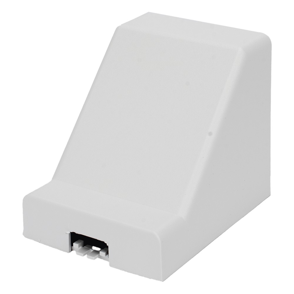 Derivación techo a canaleta color blanco de PVC auto extinguible, comp