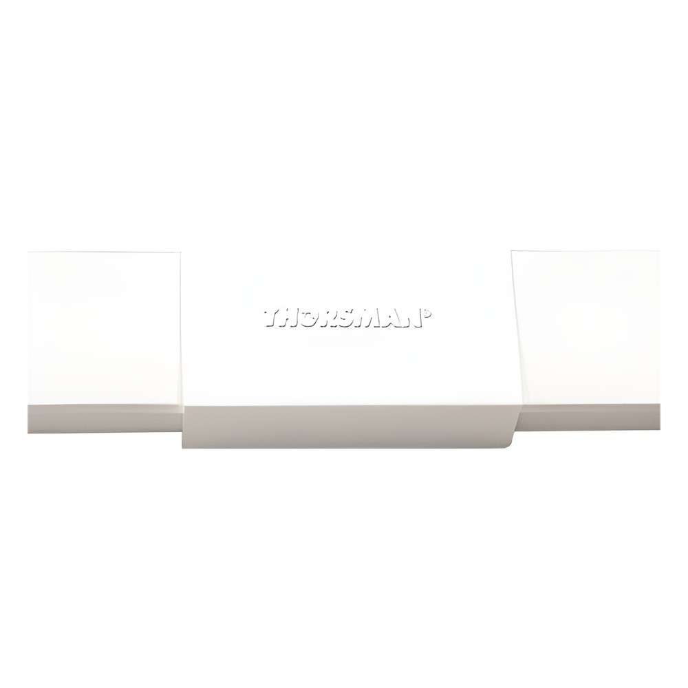 Pieza de unión color blanco de PVC auto extinguible,  para canaleta TM