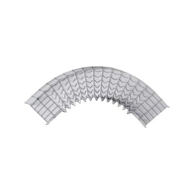Curva Pre-Fabricada Horizontal de 90° con medidas de 54 mm de Peralte 