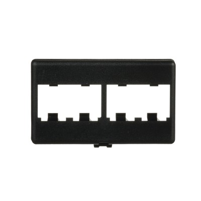 Placa de Mobiliario Modular Estándar, Salidas Para 4 Puertos Mini-Com,