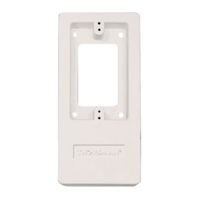 Caja de contactos color blanco de PVC auto extinguible,  para canaleta