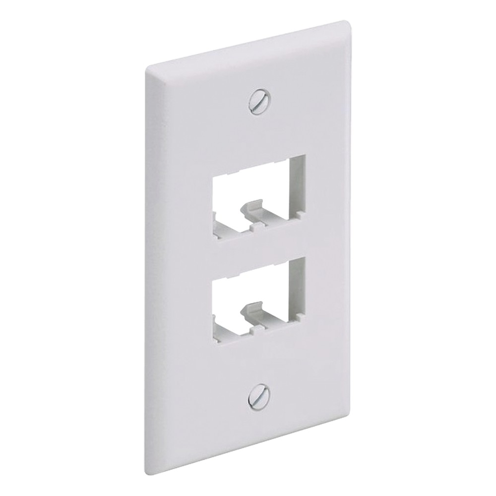 Placa de Pared Vertical Clásica, Salida Para 4 Puertos Mini-Com, Color