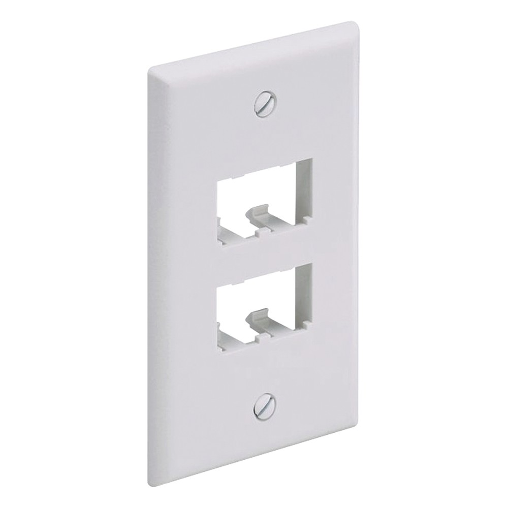 Placa de Pared Vertical Clásica, Salida Para 4 Puertos Mini-Com, Color
