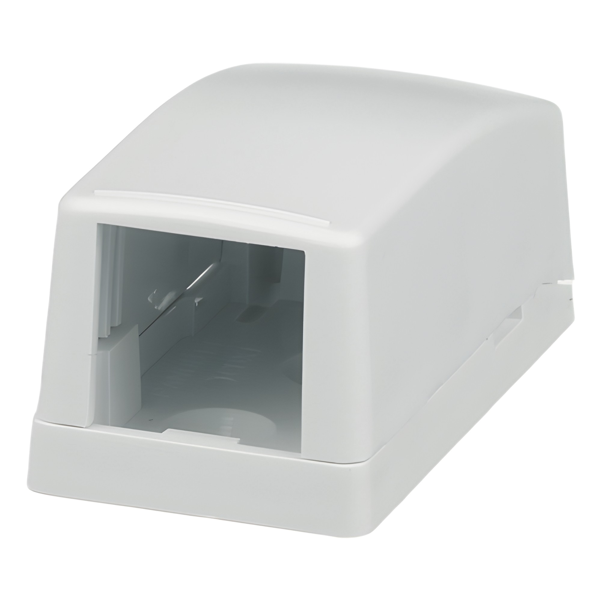 Caja de Montaje en Superficie, Para 1 Módulo Mini-Com, Color Blanco