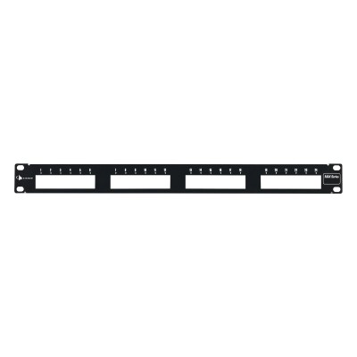 Patch Panel MAX Modular (Vacío), de 24 Puertos, Plano, 1UR