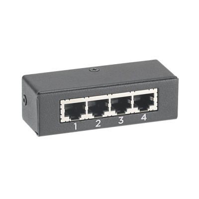 HUB de 4 Puertos, Para Conexión de 3 Sensores Adicionales a PDUs y UPS