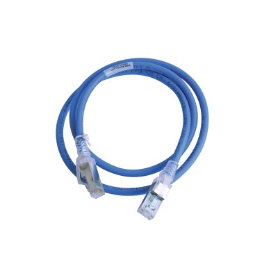Patch Cord Z-MAX Cat6A S/FTP, CM/LS0H, 0.91 Metros (3 Pies), Color Azu