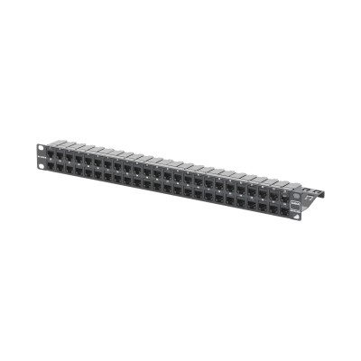 Patch Panel Z-Max de 48 Puertos, Blindado, Precargado con Jacks Catego