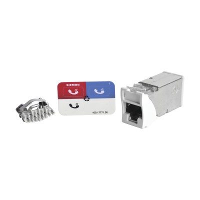 Jack Z-Max Cat6A, Blindado, Montaje Híbrido en Placa de Pared (Plano y