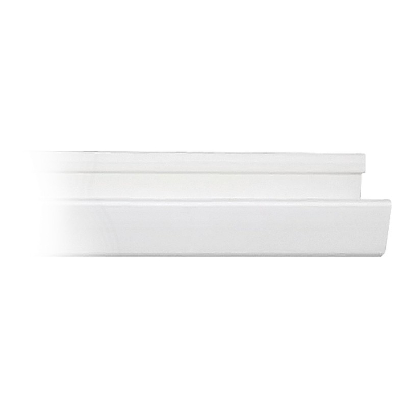 Canaleta blanca de PVC auto extinguible, con 2 plataformas, 4 cinthos 