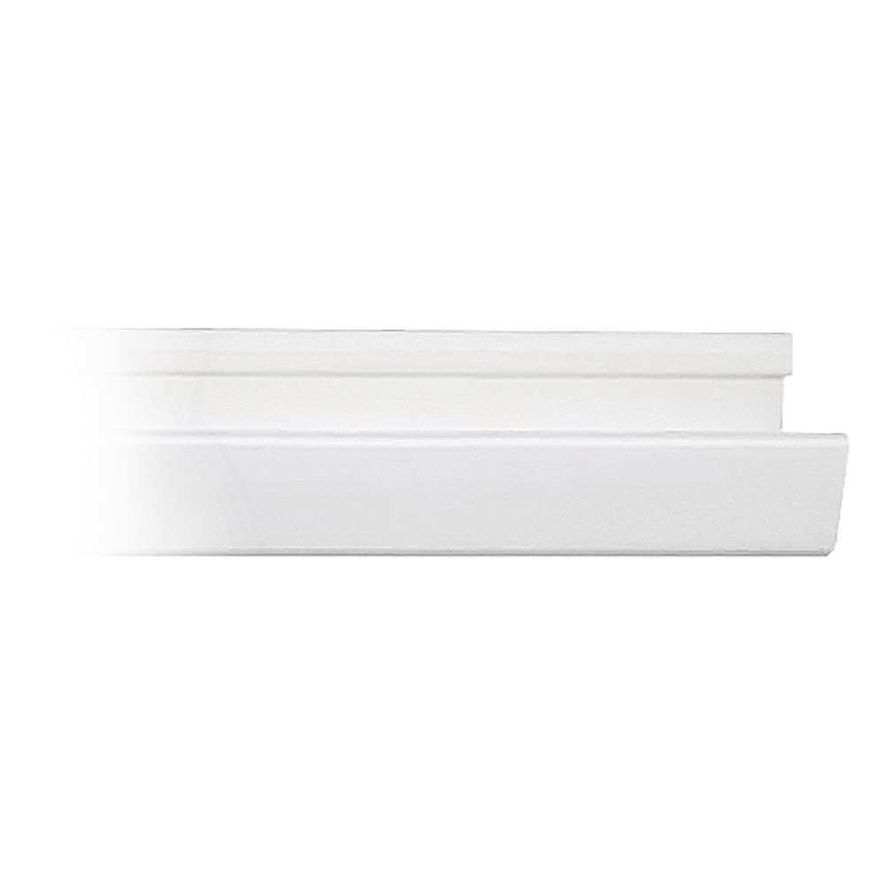 Canaleta blanca de PVC auto extinguible, con 2 plataformas, 4 cinthos 