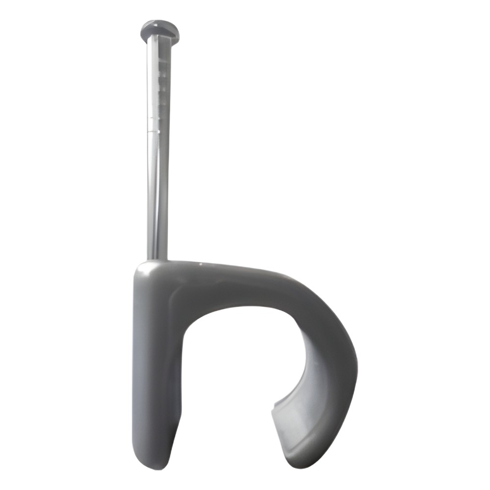 Grapa para cable redondo de 14mm color gris (100pzs) (3105-00100)