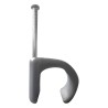 Grapa para cable redondo de 14mm color gris (100pzs) (3105-00100)