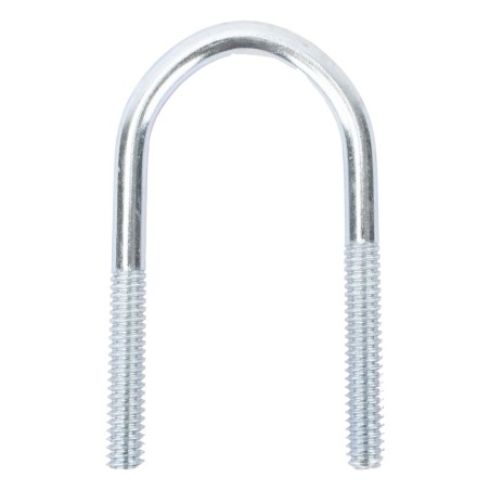 Abrazadera tipo U de 1", con acabado Electro Zinc, no incluye tuercas 