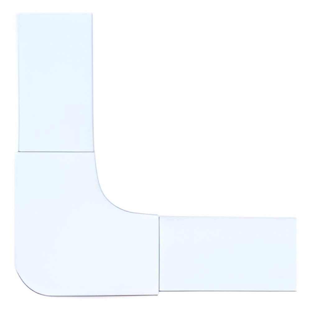 Sección en "L" color blanco de PVC auto extinguible,  para canaleta PT