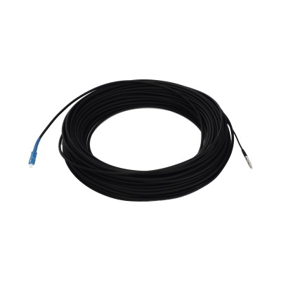 Rollo de Fibra Óptica Drop Redonda G657A2 Monomodo Simplex de 100 Metr