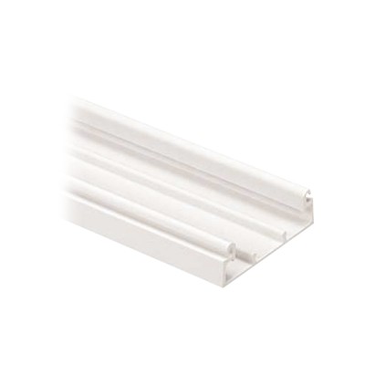 Base para canaleta T-45, de PVC rígido, con orificios perforados para 