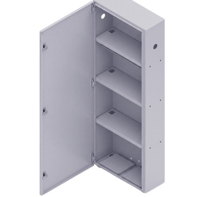 Gabinete para instalación de 4 Baterías , Fabricado en Lámina Galvaniz
