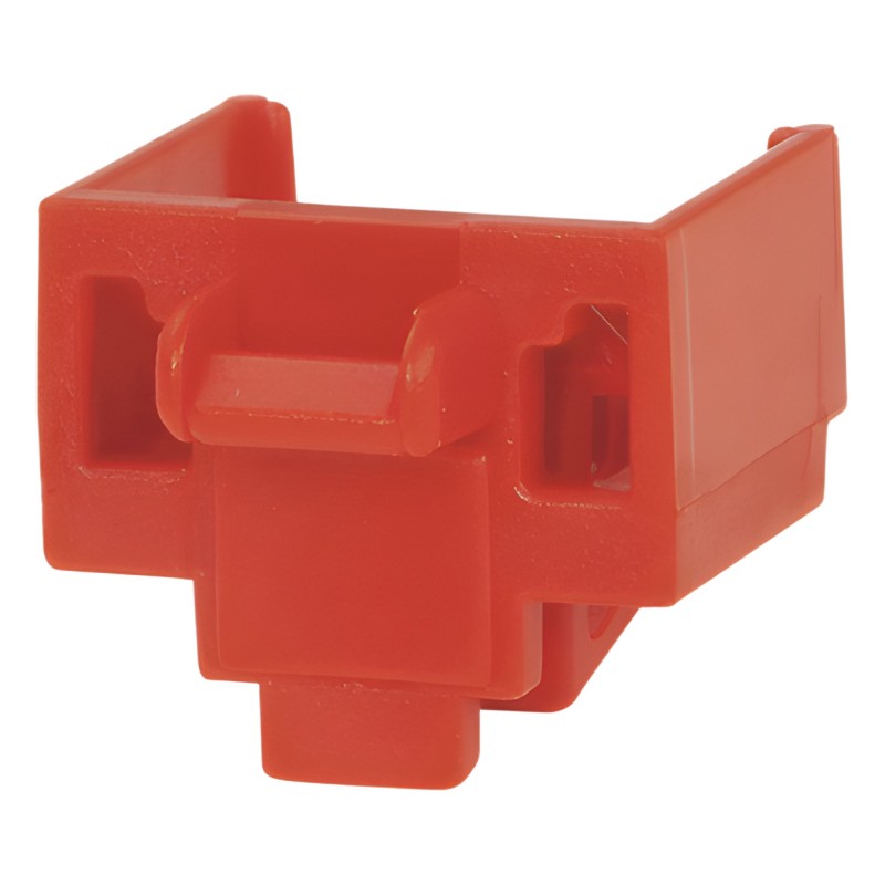 Kit de 10 Dispositivos para Bloquear Puertos Jack RJ45, Color Rojo, In