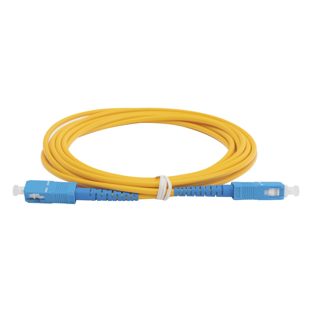 Jumper de Fibra Óptica Monomodo SC/UPC-SC/UPC Simplex de 3 Metros (9.8