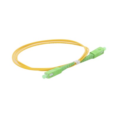 Jumper de Fibra Óptica Monomodo SC/APC-SC/APC Simplex de 1 Metro (3.28