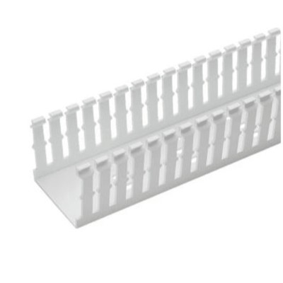 Canaleta Ranurada de PVC Sin Tapa, Tipo F, 82.6 mm de Ancho, 104.1 mm 