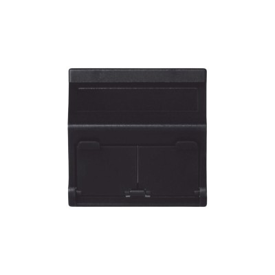 (KB80MD64/14) Placa Voz y Datos Inclinada con Guardapolvo y Adaptador 