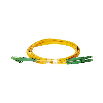Jumper de Fibra Óptica Monomodo 9/125 LC/APC-LC/APC Duplex PVC, 2.0 mm