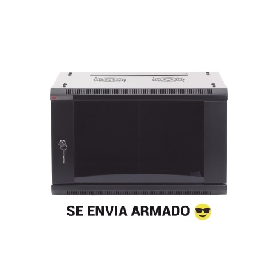 Gabinete PRECISION, Con Puerta de Cristal Templado, de 19in, 6UR, 450m