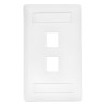 Placa Frontal para 2 Puertos Teléfono/Datos/Multimedia/ Color Blanco