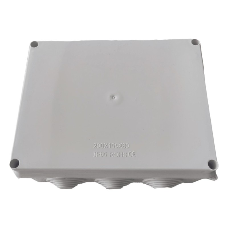 Caja de Derivación-Conexión para Exterior IP65 con 10 Entradas / 200 x