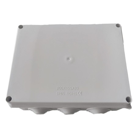 Caja de Derivación-Conexión para Exterior IP65 con 10 Entradas / 200 x