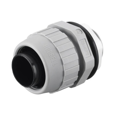 Conector Recto de Nylon de 3/4" para Tubería Liquidtight Polytuff.