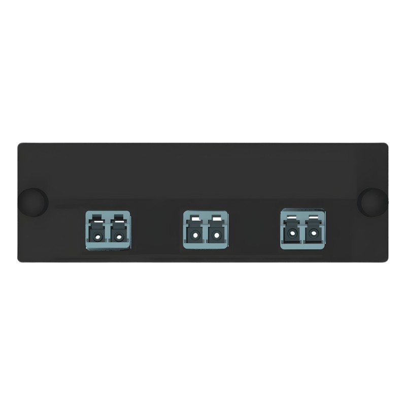Placa Acopladora de Fibra Optica FAP, Con 3 Conectores LC Duplex (6 Fi