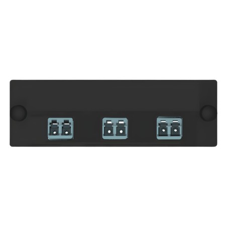 Placa Acopladora de Fibra Optica FAP, Con 3 Conectores LC Duplex (6 Fi