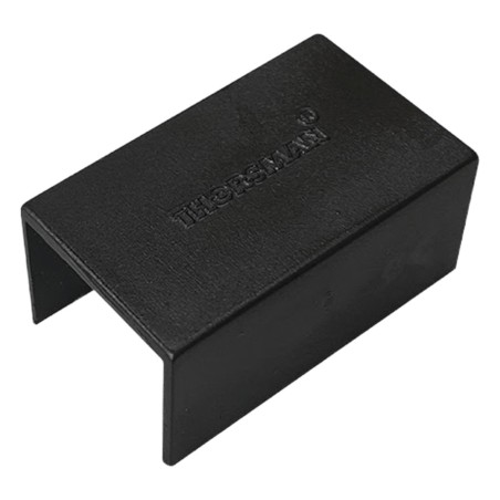 Pieza de Unión Color Negro de PVC Auto Extinguible Para Canaleta TMK-1