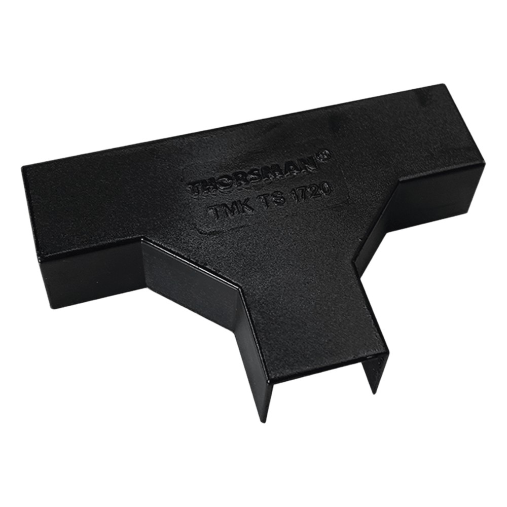 Sección en "T" Color Negro de PVC Auto Extinguible, Para Canaleta TMK-