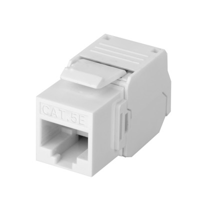 Módulo Jack Keystone Cat5e (Toolless), con Terminación en Ángulo 180 -