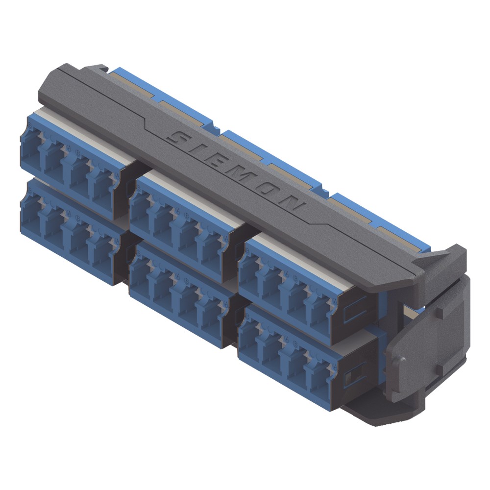 Placa Acopladora LightVerse, 12 Conectores Dúplex LC/UPC Shuttered, Ac