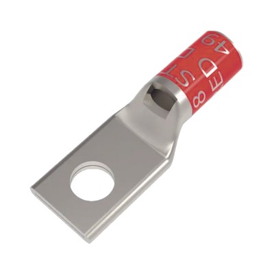 Zapata Terminal de Compresión BURNDY Cañón Corto para Tornillo de 5/16