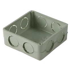 Caja Cuadrada de 1/2"  para Instalaciones de PVC Conduit Pesado.